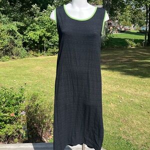 Vintage Allison-Che straight black midi dress 12